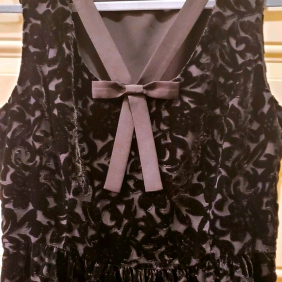 Modcloth Velvet Pattern Dress - Picture 2 of 7